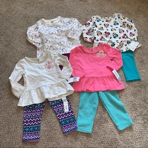 Bundle of Baby Girls outfits (mostly NWT) - 12 months